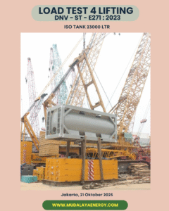 Load Test ISO Tank 23000 bersama Bureau Veritas dengan sertifikasi DNV-ST-E271:2023
